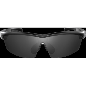 KIVANO 01: Sportovní hudební brýle s černým tělem a černými skly