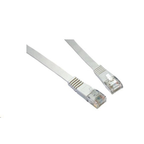Solarix Patch kabel plochý CAT6 UTP LSOH 1m šedý non-snag-proof C6-111GY-1MB Solarix Patch kabel plochý CAT6 UTP LSOH 1m šedý non-snag-proof C6-111GY-1MB
