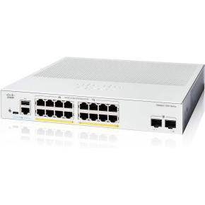 Cisco Catalyst switch C1300-16P-2G (16xGbE,2xSFP,16xPoE+,120W,fanless) - REFRESH Cisco Catalyst switch C1300-16P-2G (16xGbE,2xSFP,16xPoE+,120W,fanless) - REFRESH