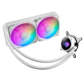 ASUS vodní chladič CPU AIO ROG STRIX LC II 240 ARGB WHITE, 2x120mm, LGA1851, AM4 ASUS vodní chladič CPU AIO ROG STRIX LC II 240 ARGB WHITE, 2x120mm, LGA1851, AM4