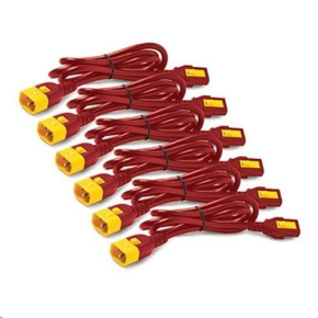 APC Power Cord Kit (6 ea), Locking, C13 TO C14, 0.6m, Red APC Power Cord Kit (6 ea), Locking, C13 TO C14, 0.6m, Red