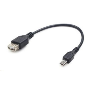 GEMBIRD Kabel USB 2.0 A-Micro B, OTG, 15cm (F/M, pro tablety a smartphone) GEMBIRD Kabel USB 2.0 A-Micro B, OTG, 15cm (F/M, pro tablety a smartphone)