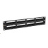 Solarix Patch panel 48 x RJ45 CAT5E UTP 150 MHz černý 2U SX48-5E-UTP-BK