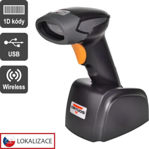 Virtuos CCD čtečka Virtuos HW-311A, bezdrátová, USB základna, černá Virtuos CCD čtečka Virtuos HW-311A, bezdrátová, USB základna, černá