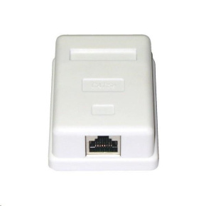 Zásuvka STP 1x RJ45 Cat5E, blok 110, na omítku Zásuvka STP 1x RJ45 Cat5E, blok 110, na omítku