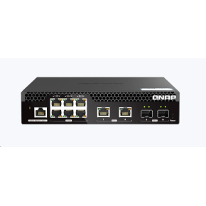QNAP switch QSW-M2106R-2S2T (2xSFP+,2x10GbE,6x2,5GbE) QNAP switch QSW-M2106R-2S2T (2xSFP+,2x10GbE,6x2,5GbE)