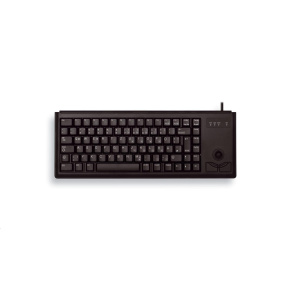 CHERRY klávesnice G84-4400, trackball, ultralehká, PS/2, EU, černá
