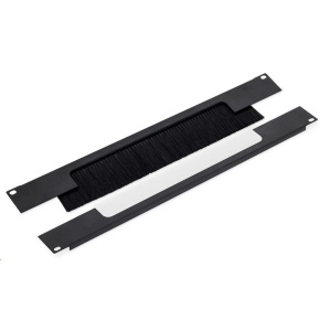 TRITON 19" průchozí panel 2U rozdělený horizontálně, kartáč, otvor 330 x 55 mm, šedý TRITON 19" průchozí panel 2U rozdělený horizontálně, kartáč, otvor 330 x 55 mm, šedý