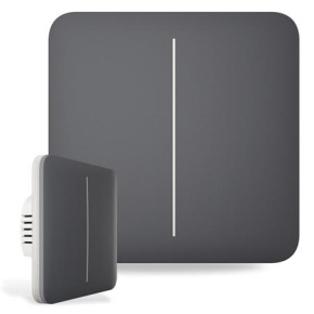 Ajax SoloButton (2-gang) - Samostatné dvou tlačítko pro LightSwitch, grafitová Ajax SoloButton (2-gang) - Samostatné dvou tlačítko pro LightSwitch, grafitová