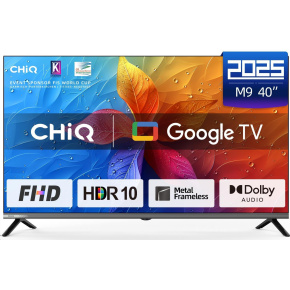 BAZAR - CHiQ L40M9E TV 40", Full HD, smart, Google TV, Dolby Audio, dbx-tv, HDR 10 - Poškozený obal (Komplet) BAZAR - CHiQ L40M9E TV 40", Full HD, smart, Google TV, Dolby Audio, dbx-tv, HDR 10 - Poškozený obal (Komplet)