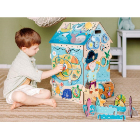 Svítící activity board domeček - Pirát Svítící activity board domeček - Pirát