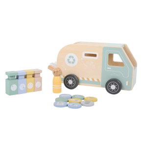 Dřevěné popelářské auto pro děti Dřevěné popelářské auto pro děti