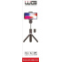 BAZAR - WG - Selfie tyč WG 6, Selfie tyč + tripod, teleskopická, s bluetooth tlačítkem, černá - Poškozený obal (Komplet)