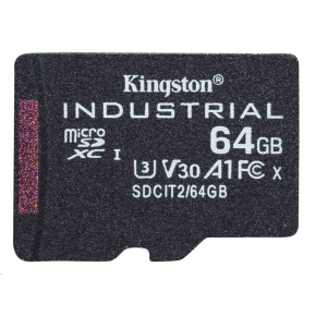 Kingston MicroSDXC karta 64GB microSDXC Industrial C10 A1 pSLC Card Single Pack