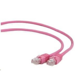 GEMBIRD kabel patchcord CAT6 stíněný FTP 0,25m, růžový GEMBIRD kabel patchcord CAT6 stíněný FTP 0,25m, růžový
