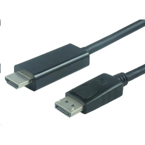 PREMIUMCORD Kabel DisplayPort 1.2 na HDMI 2.0, pro rozlišení 4Kx2K@60Hz, 1m PREMIUMCORD Kabel DisplayPort 1.2 na HDMI 2.0, pro rozlišení 4Kx2K@60Hz, 1m