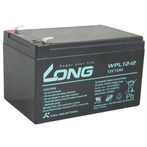 LONG baterie 12V 12Ah F2 LongLife 9 let (WPL12-12) LONG baterie 12V 12Ah F2 LongLife 9 let (WPL12-12)