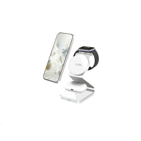 WG - Bezdrátová nabíječka WG37, 3v1 FAST MAGNET, 15W+3W+3W, bílá WG - Bezdrátová nabíječka WG37, 3v1 FAST MAGNET, 15W+3W+3W, bílá