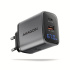 AXAGON ACU-PQ67D GaN nabíječka do sítě 67W, USB-A + USB-C, PD3.0/PPS/QC4+/SFC2.0/Apple, LCD display