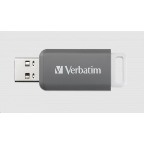 VERBATIM Flash Disk 128GB DataBar USB 2.0 Drive, šedá VERBATIM Flash Disk 128GB DataBar USB 2.0 Drive, šedá