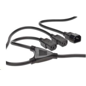PREMIUMCORD Kabel napájecí 230V prodlužovací Y - 1xM/2xF PREMIUMCORD Kabel napájecí 230V prodlužovací Y - 1xM/2xF