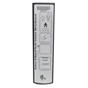 Zebra Z-Band UltraSoft, Paediatric, bílá Zebra Z-Band UltraSoft, Paediatric, bílá