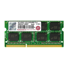 SODIMM DDR3 4GB 1333MHz TRANSCEND JetRam™, 256Mx8 CL9