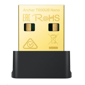 TP-Link Archer T600UB Nano WiFi5 USB adapter (AC600,2,4GHz/5GHz, Bluetooth 4.2, USB2.0) TP-Link Archer T600UB Nano WiFi5 USB adapter (AC600,2,4GHz/5GHz, Bluetooth 4.2, USB2.0)