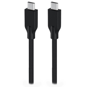 GENIUS nabíjecí kabel ACC-C2CC-3A, 150cm, USB-C na USB-C, 3A, PD60W, opletený, černý GENIUS nabíjecí kabel ACC-C2CC-3A, 150cm, USB-C na USB-C, 3A, PD60W, opletený, černý