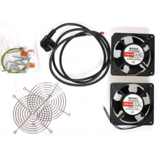 XtendLan Ventilace pro nástěnné rozvaděče, 2 ventilátory,napájecí kabel, spojovací materiál