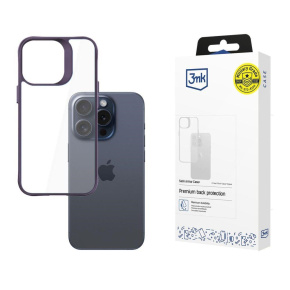 3mk ochranný kryt Satin Armor Case+ Purple pro Apple iPhone 15 Pro