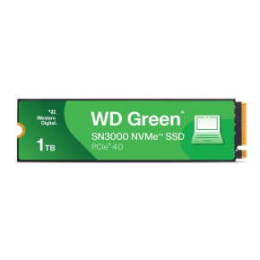 WD GREEN SSD 1TB SN3000, PCIe Gen4x4, M.2 2280, (R:5000/W:4200 MB/s) WD GREEN SSD 1TB SN3000, PCIe Gen4x4, M.2 2280, (R:5000/W:4200 MB/s)