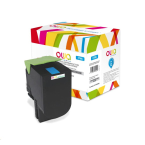 OWA Armor toner pro LEXMARK CX310, 410, 510, 2000 Stran, 80C2SC0, modrá/cyan OWA Armor toner pro LEXMARK CX310, 410, 510, 2000 Stran, 80C2SC0, modrá/cyan