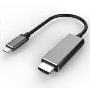 PREMIUMCORD Kabel USB3.1 typ-C na HDMI, 1,8m rozlišení obrazu 4K*2K@60Hz Aluminium PREMIUMCORD Kabel USB3.1 typ-C na HDMI, 1,8m rozlišení obrazu 4K*2K@60Hz Aluminium