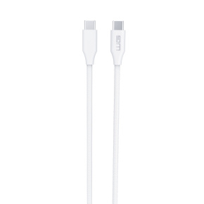 WG - Datový kabel Type-C na Type-C, 1,5 metrů, 5A, 120W, bílá WG - Datový kabel Type-C na Type-C, 1,5 metrů, 5A, 120W, bílá