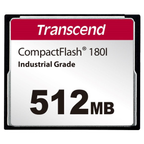 TRANSCEND CompactFlash Card CF180I, 512MB, SLC mode WD-15, Wide Temp. TRANSCEND CompactFlash Card CF180I, 512MB, SLC mode WD-15, Wide Temp.