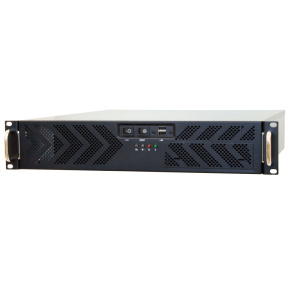BAZAR - CHIEFTEC skříň Rackmount 2U ATX, UNC-210T-B-U3, 400W, Black, USB 3.0, poškozený obal
