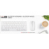 WG - Bluetooth klávesnice s myší, bílá