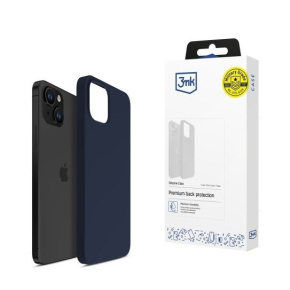 3mk ochranný kryt Silicone Case pro Apple iPhone 15 Dark Navy 3mk ochranný kryt Silicone Case pro Apple iPhone 15 Dark Navy