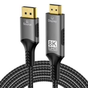 PremiumCord DisplayPort 1.4 na HDMI2.1 kabel pro rozlišení 8K@60Hz,4K@144Hz, 2m PremiumCord DisplayPort 1.4 na HDMI2.1 kabel pro rozlišení 8K@60Hz,4K@144Hz, 2m