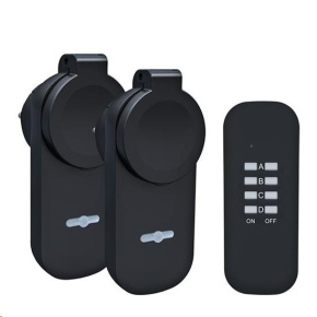 Solight DY12 dálkově ovládané venkovní zásuvky set 2 + 1, 2 zásuvky, 1 ovladač Solight DY12 dálkově ovládané venkovní zásuvky set 2 + 1, 2 zásuvky, 1 ovladač