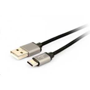 GEMBIRD Kabel USB na USB-C kabel (AM/CM), 1,8m, opletený, černý, blister GEMBIRD Kabel USB na USB-C kabel (AM/CM), 1,8m, opletený, černý, blister