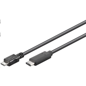 PremiumCord Kabel USB 3.1 konektor C/male - USB 2.0 Micro-B/male, černý, 0,6m PremiumCord Kabel USB 3.1 konektor C/male - USB 2.0 Micro-B/male, černý, 0,6m
