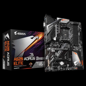 GIGABYTE MB Sc AM4 A520 AORUS ELITE, AMD A520, 4xDDR4, HDMI, DVI GIGABYTE MB Sc AM4 A520 AORUS ELITE, AMD A520, 4xDDR4, HDMI, DVI