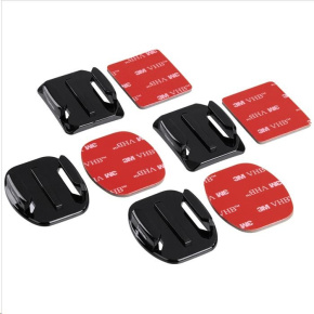 Hama sada upevňovacích destiček pro GoPro, 2+2 Hama sada upevňovacích destiček pro GoPro, 2+2