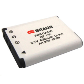Braun akumulátor CASIO NP-110, 800mAh Braun akumulátor CASIO NP-110, 800mAh