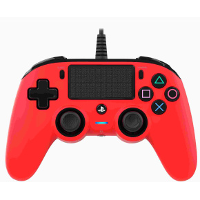 Nacon Wired Compact Controller - ovladač pro PlayStation 4 - červený Nacon Wired Compact Controller - ovladač pro PlayStation 4 - červený