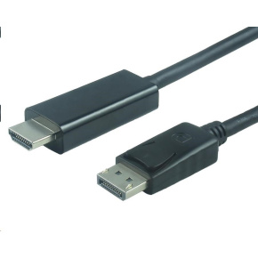PREMIUMCORD Kabel DisplayPort 1.2 na HDMI 2.0, pro rozlišení 4Kx2K@60Hz, 2m PREMIUMCORD Kabel DisplayPort 1.2 na HDMI 2.0, pro rozlišení 4Kx2K@60Hz, 2m