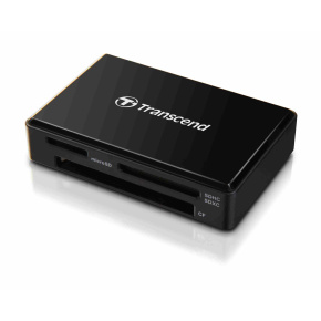 TRANSCEND Card Reader F8 + USB kabel, USB 3.0, Black TRANSCEND Card Reader F8 + USB kabel, USB 3.0, Black