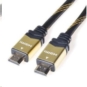 PREMIUMCORD Gold HDMI High Speed + Ethernet kabel (v1.4), opletený, zlacené konektory, 3m PREMIUMCORD Gold HDMI High Speed + Ethernet kabel (v1.4), opletený, zlacené konektory, 3m